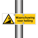 Waarschuwing voor helling