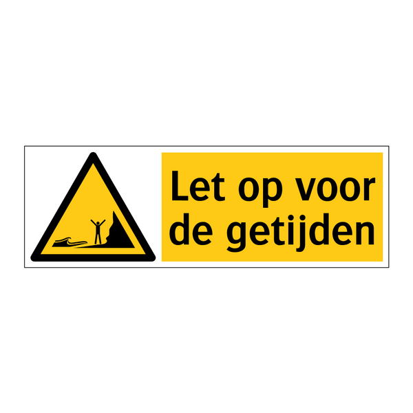Let op voor de getijden