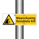 Waarschuwing Onstabiele Klif