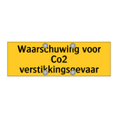 Waarschuwing voor Co2 verstikkingsgevaar