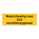 Waarschuwing voor Co2 verstikkingsgevaar