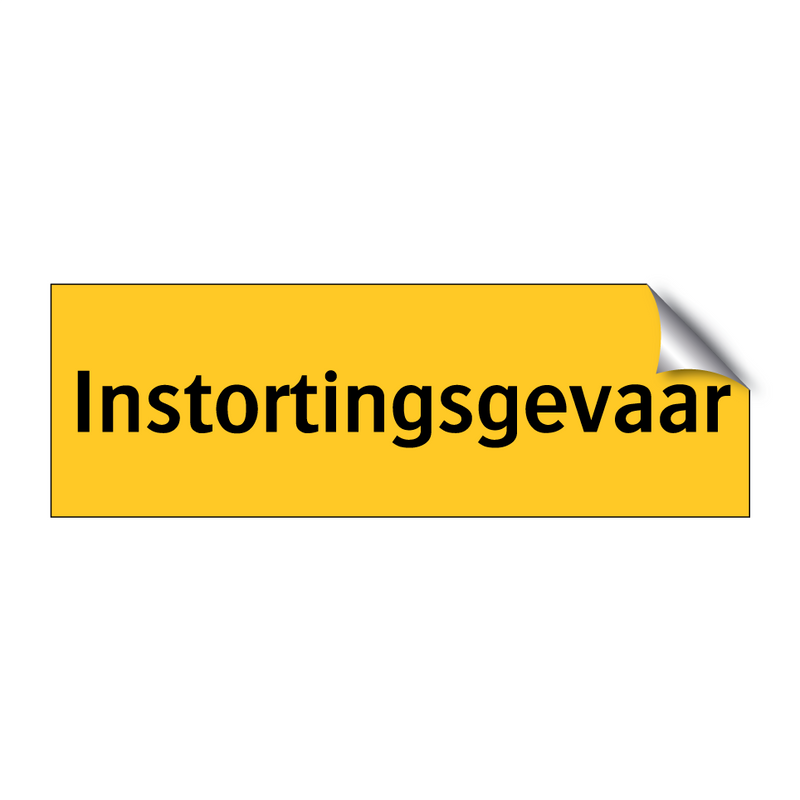 Instortingsgevaar