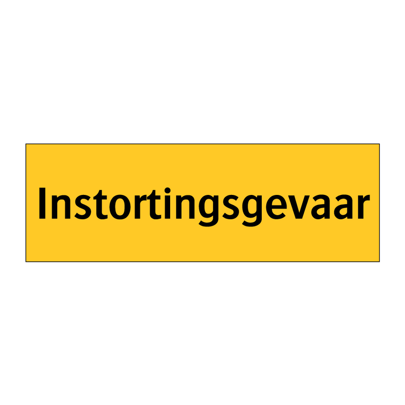 Instortingsgevaar