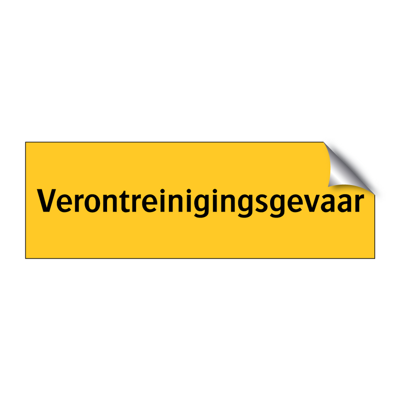 Verontreinigingsgevaar