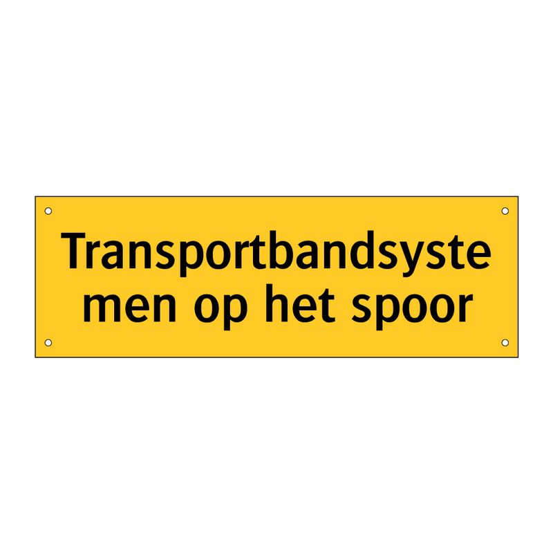 Transportbandsystemen op het spoor