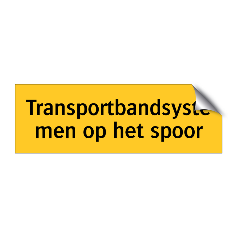 Transportbandsystemen op het spoor