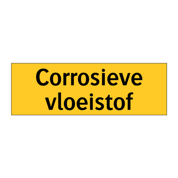 Corrosieve vloeistof