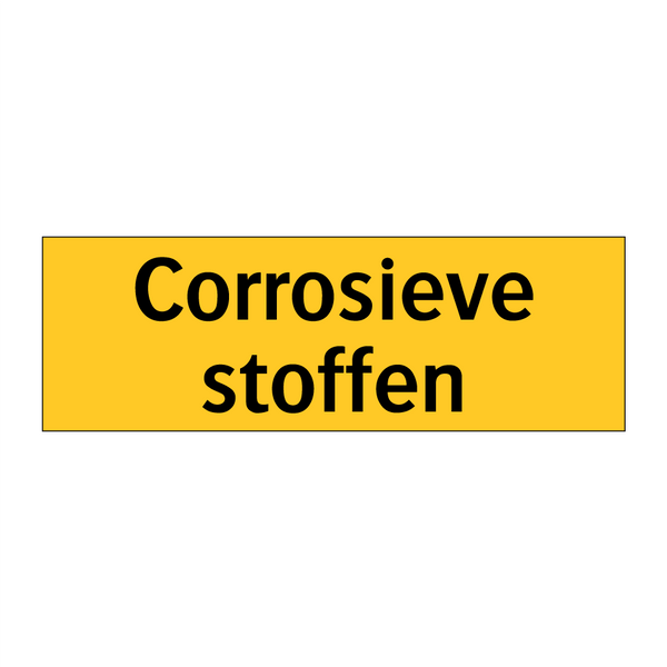 Corrosieve stoffen
