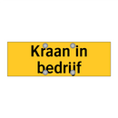 Kraan in bedrijf