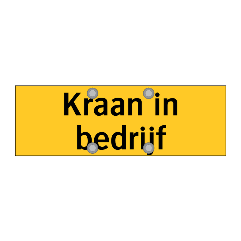 Kraan in bedrijf