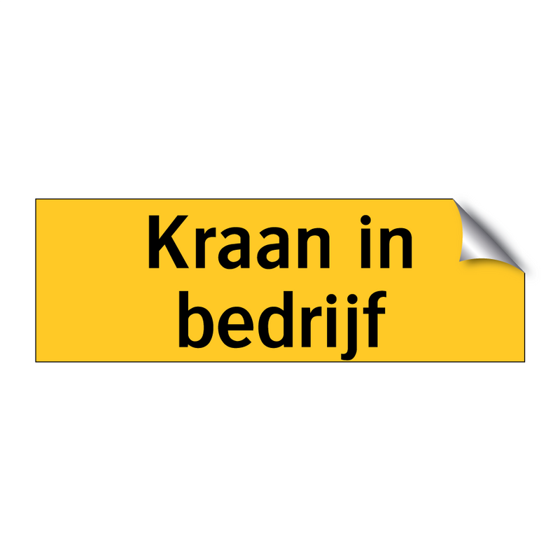 Kraan in bedrijf