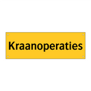 Kraanoperaties