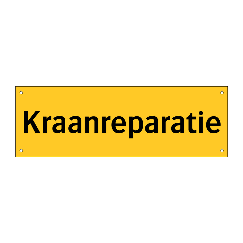 Kraanreparatie