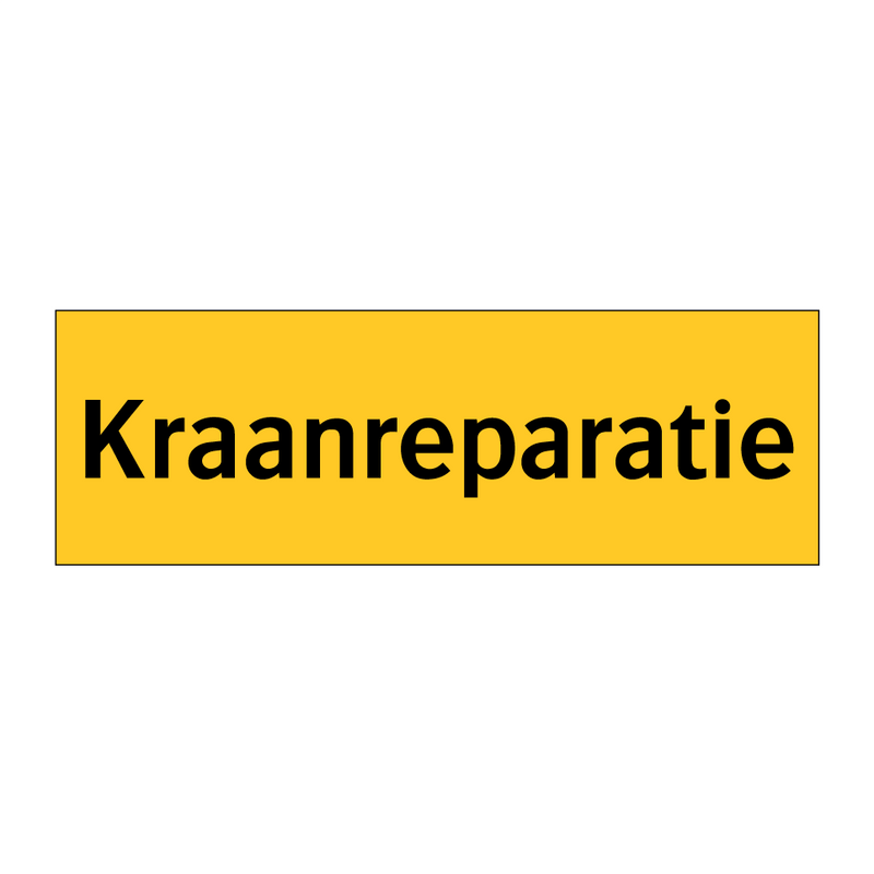 Kraanreparatie