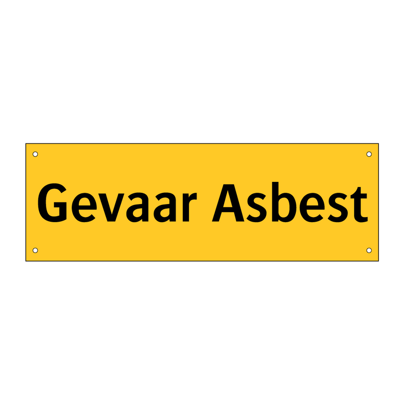 Gevaar Asbest