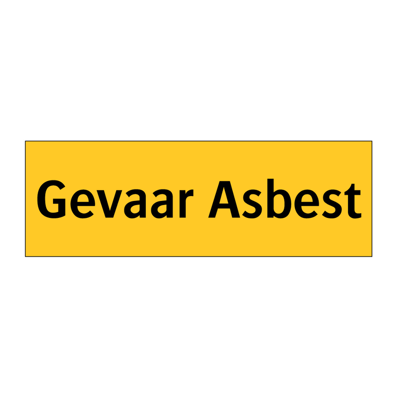 Gevaar Asbest