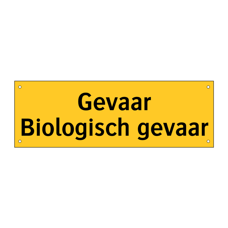 Gevaar Biologisch gevaar