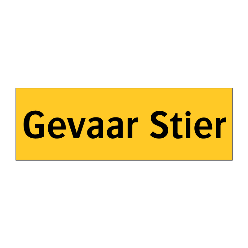 Gevaar Stier