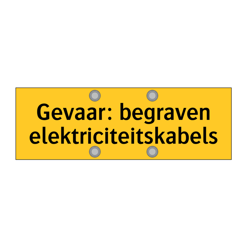 Gevaar: begraven elektriciteitskabels