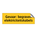 Gevaar: begraven elektriciteitskabels