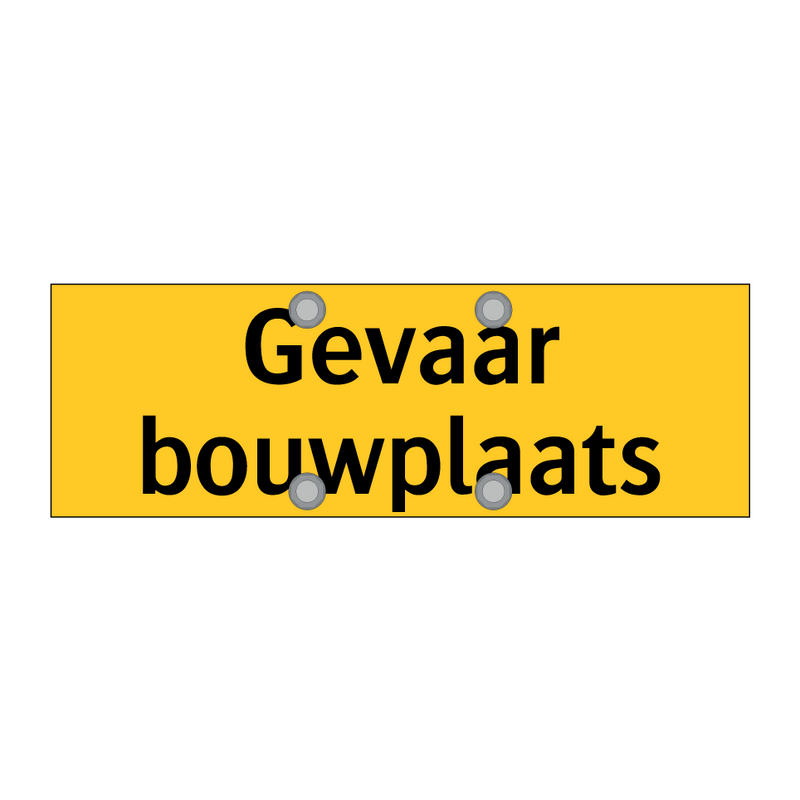 Gevaar bouwplaats