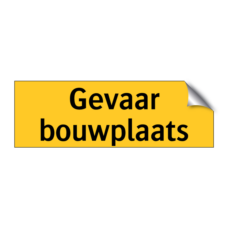 Gevaar bouwplaats