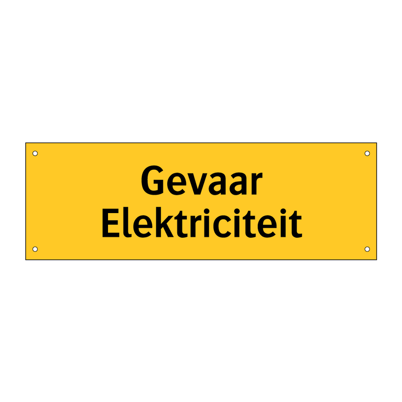 Gevaar Elektriciteit