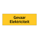 Gevaar Elektriciteit