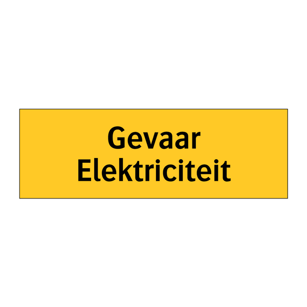 Gevaar Elektriciteit