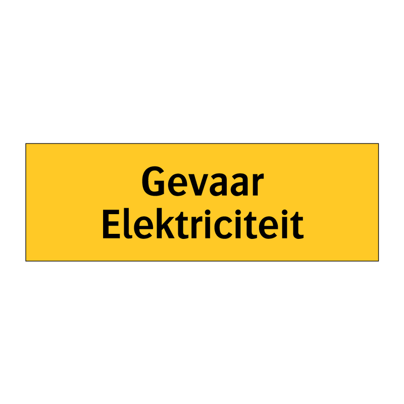 Gevaar Elektriciteit