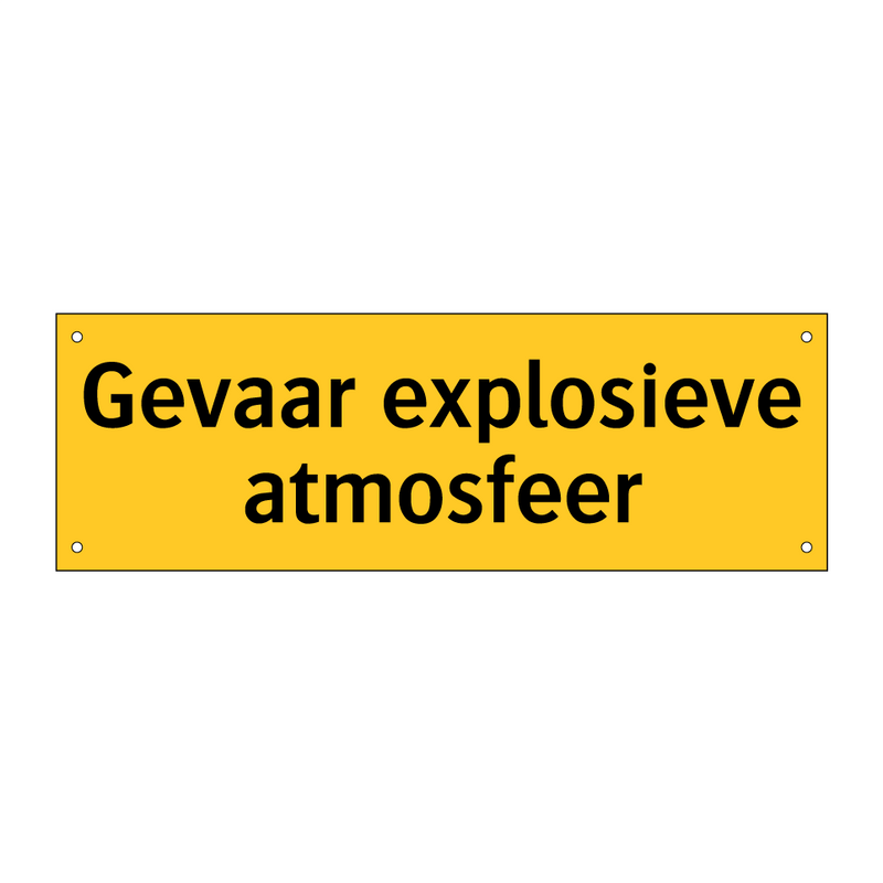 Gevaar explosieve atmosfeer