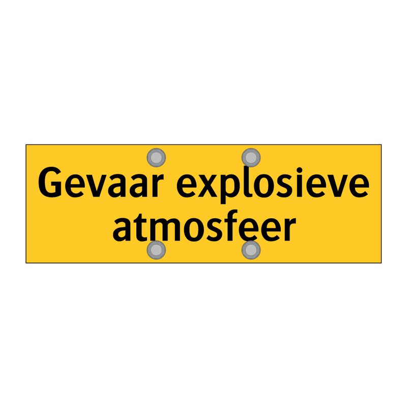 Gevaar explosieve atmosfeer
