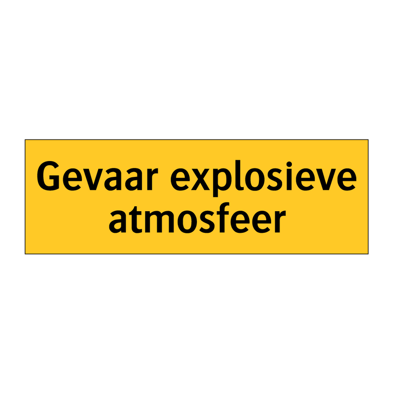 Gevaar explosieve atmosfeer