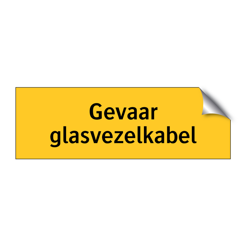 Gevaar glasvezelkabel