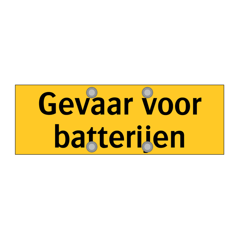 Gevaar voor batterijen