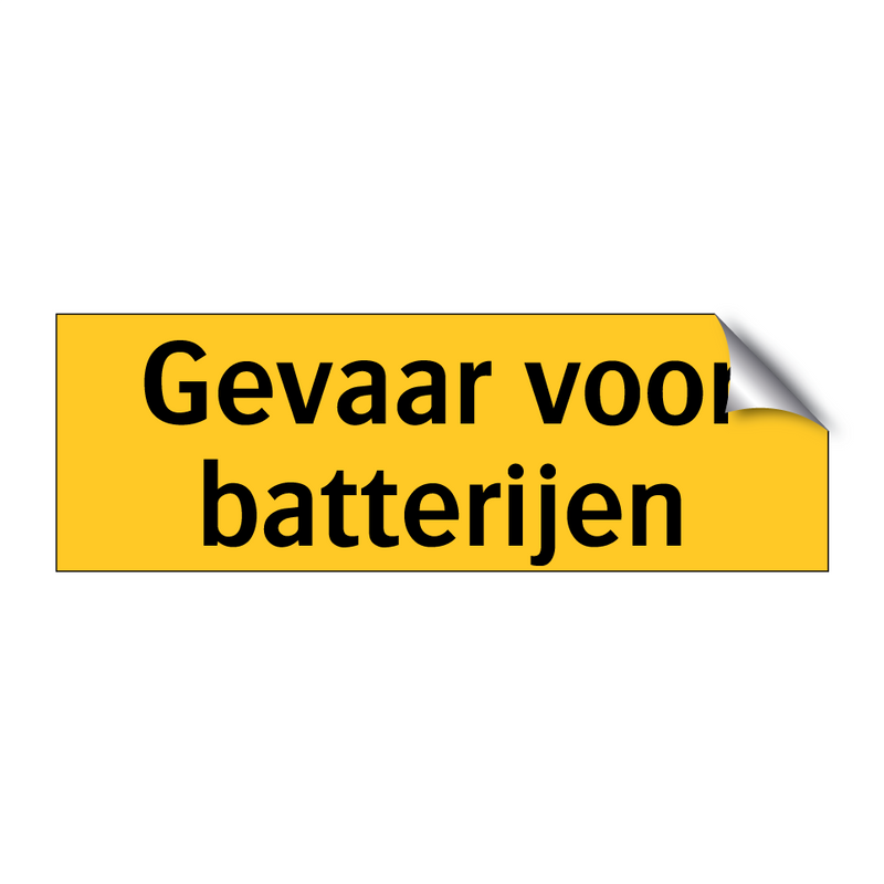 Gevaar voor batterijen