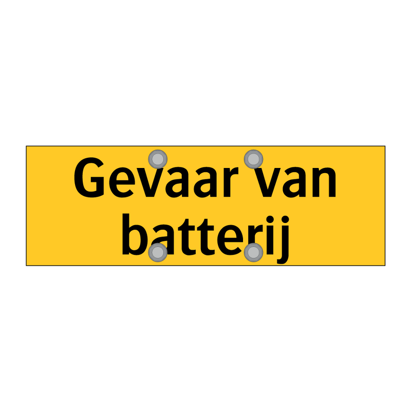 Gevaar van batterij