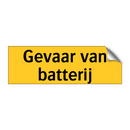 Gevaar van batterij