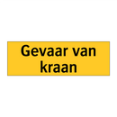 Gevaar van kraan