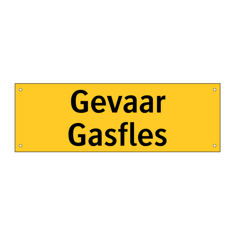 Gevaar Gasfles