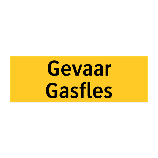 Gevaar Gasfles