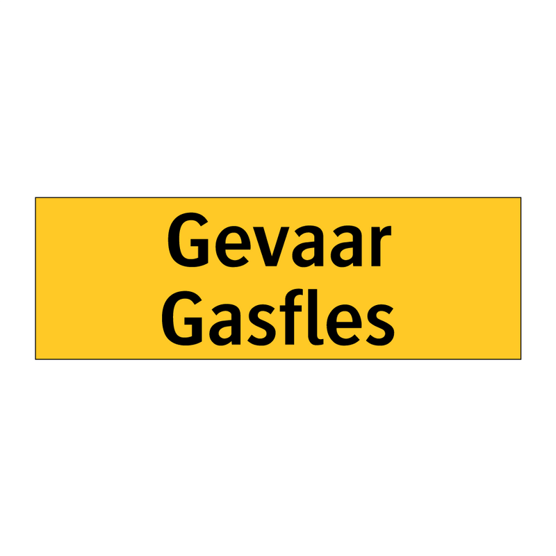 Gevaar Gasfles