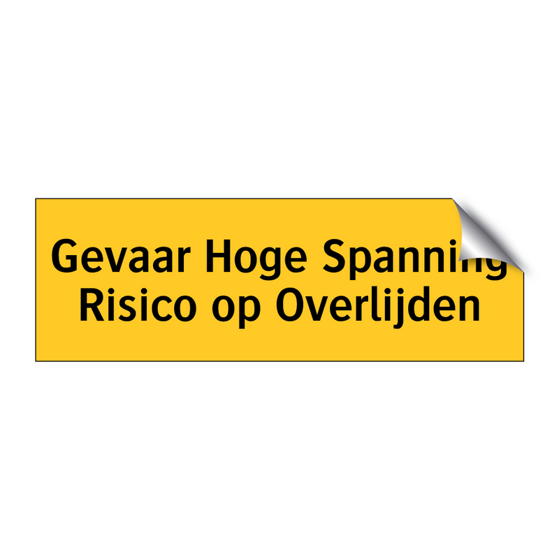 Gevaar Hoge Spanning Risico op Overlijden