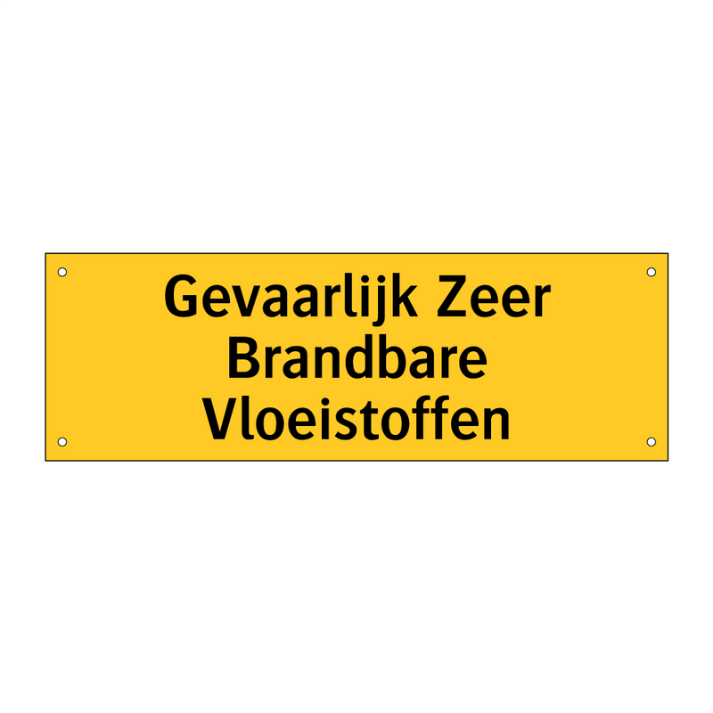 Gevaarlijk Zeer Brandbare Vloeistoffen