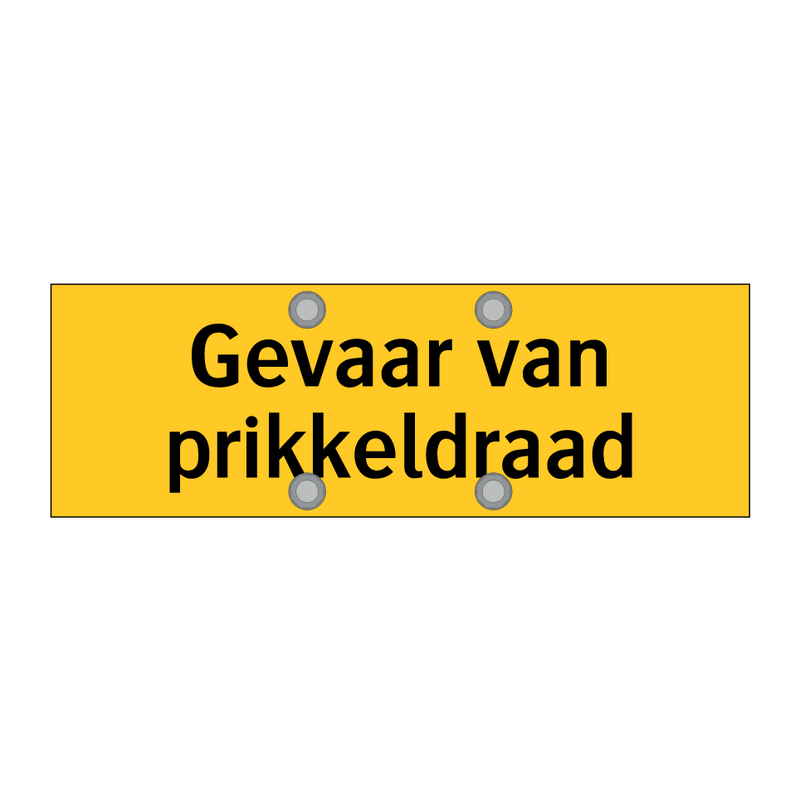 Gevaar van prikkeldraad