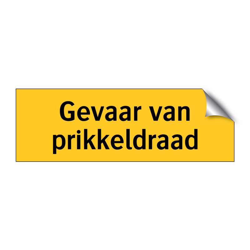 Gevaar van prikkeldraad