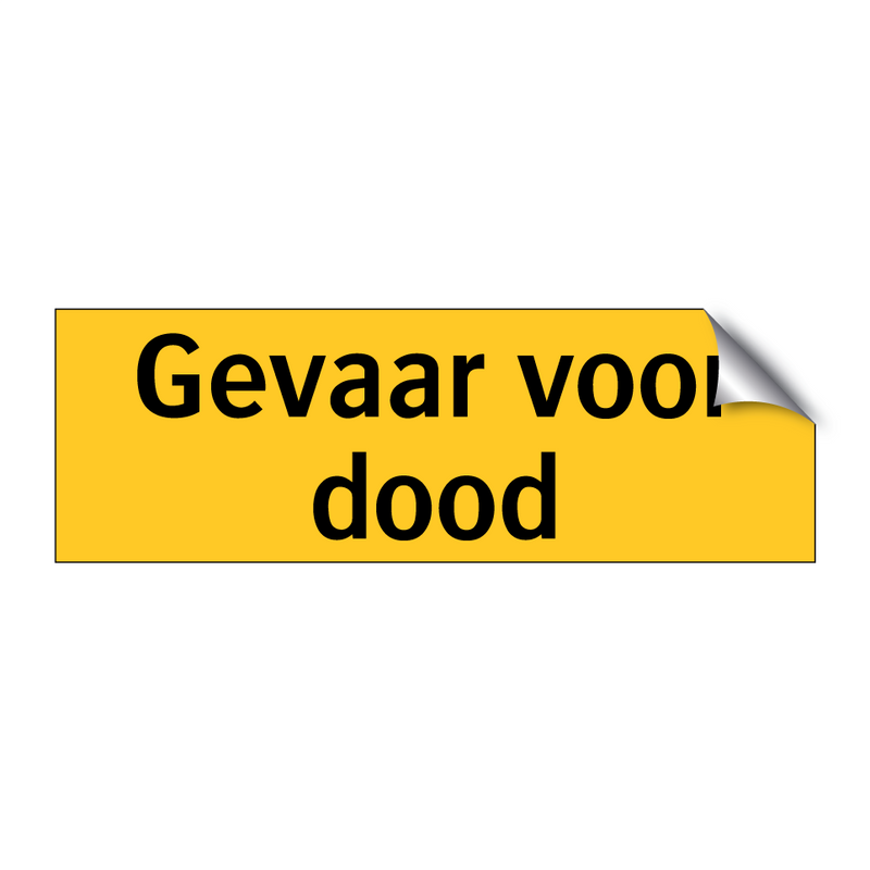 Gevaar voor dood